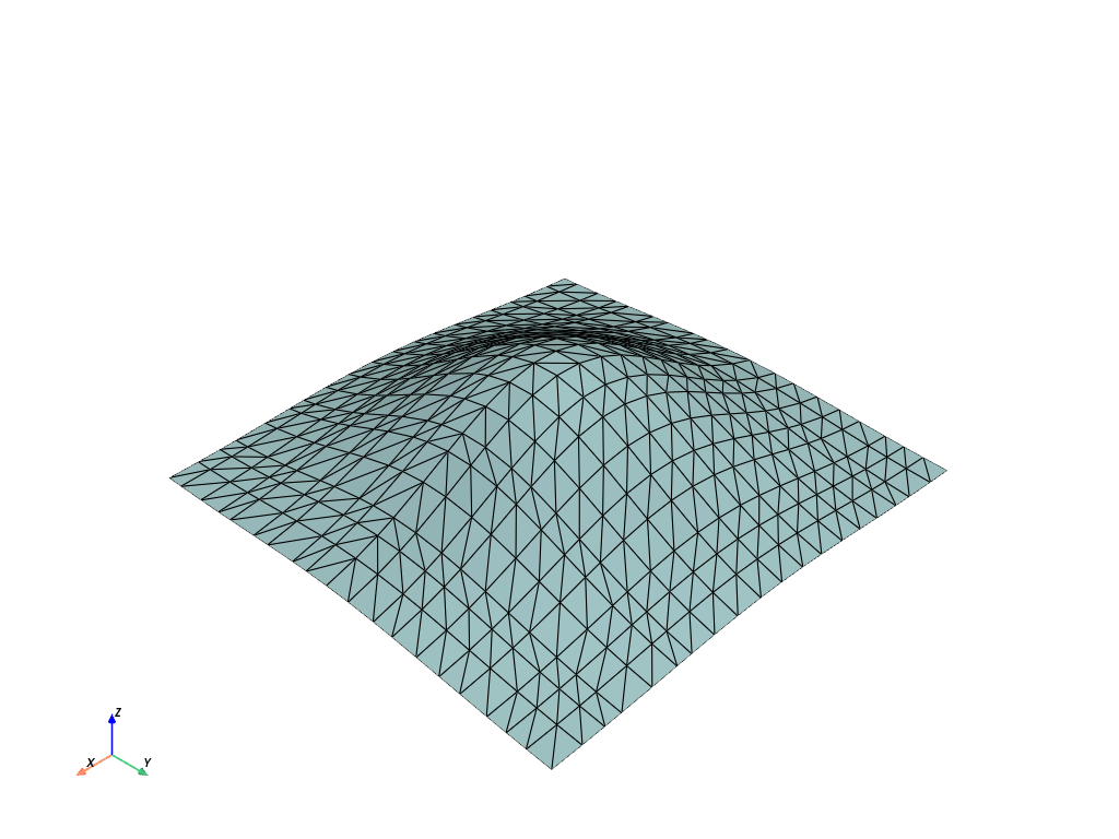 d create tri surface